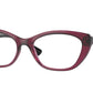 Vogue VO5425B Oval Eyeglasses  2989-TRANSPARENT DARK CHERRY 54-17-140 - Color Map purple/reddish
