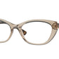 Vogue VO5425B Oval Eyeglasses  2990-TRANSPARENT LIGHT BROWN 54-17-140 - Color Map light brown