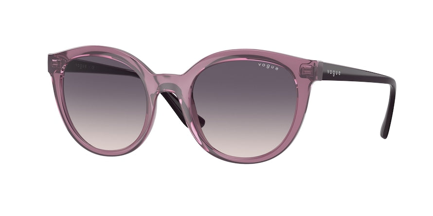 Vogue VO5427S Oval Sunglasses  276136-TRANSPARENT PURPLE 50-20-140 - Color Map purple/reddish