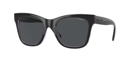 Vogue VO5428S Cat Eye Sunglasses  299287-TOP BLACK/SERIGRAPHY 51-19-140 - Color Map black