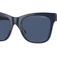 Vogue VO5428S Cat Eye Sunglasses  299380-TOP DARK BLUE/SERIGRAPHY 51-19-140 - Color Map blue