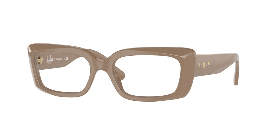 Vogue VO5441 Rectangle Eyeglasses  3006-FULL BEIGE 52-17-135 - Color Map light brown