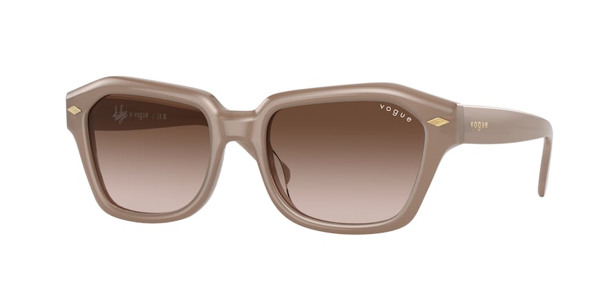 Vogue VO5444SF Irregular Sunglasses  300813-OPAL SAND 52-18-135 - Color Map light brown