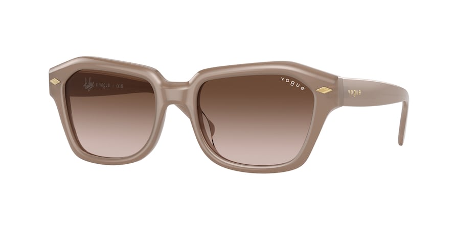 Vogue VO5444S Irregular Sunglasses  300813-OPAL SAND 52-18-135 - Color Map light brown