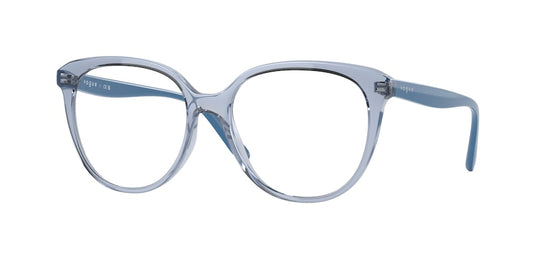 Vogue VO5451 Phantos Eyeglasses  2598-TRANSPARENT LIGHT BLUE 53-16-140 - Color Map light blue