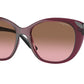 Vogue VO5457S Butterfly Sunglasses  298914-TRANSPARENT CHERRY 53-17-135 - Color Map red