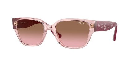 Vogue VO5459SB Pillow Sunglasses  282814-TRANSPARENT LIGHT PINK 53-18-140 - Color Map pink