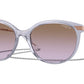 Vogue VO5460S Irregular Sunglasses  292568-TRANSPARENT PURPLE 56-17-135 - Color Map violet