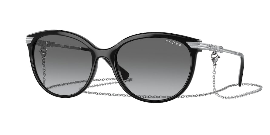 Vogue VO5460S Irregular Sunglasses  W44/11-BLACK 56-17-135 - Color Map black