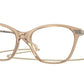 Vogue VO5461 Cat Eye Eyeglasses  2826-TRANSPARENT CARAMEL 53-17-135 - Color Map light brown