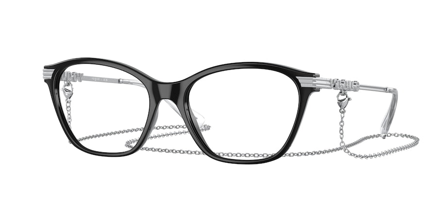Vogue VO5461 Cat Eye Eyeglasses  W44-BLACK 53-17-135 - Color Map black