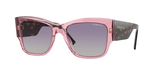 Vogue VO5462S Square Sunglasses  28368J-TRANSPARENT PINK 54-18-140 - Color Map pink