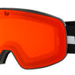 BOLLE NEVADA GOGGLES  MATTE BLACK LINE PHOTOCHROMIC FIRE RED One Size