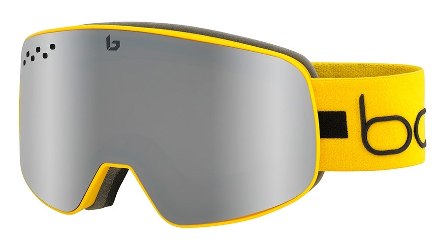 BOLLE NEVADA GOGGLES  MATTE YELLOW LINE BLACK CHROME One Size