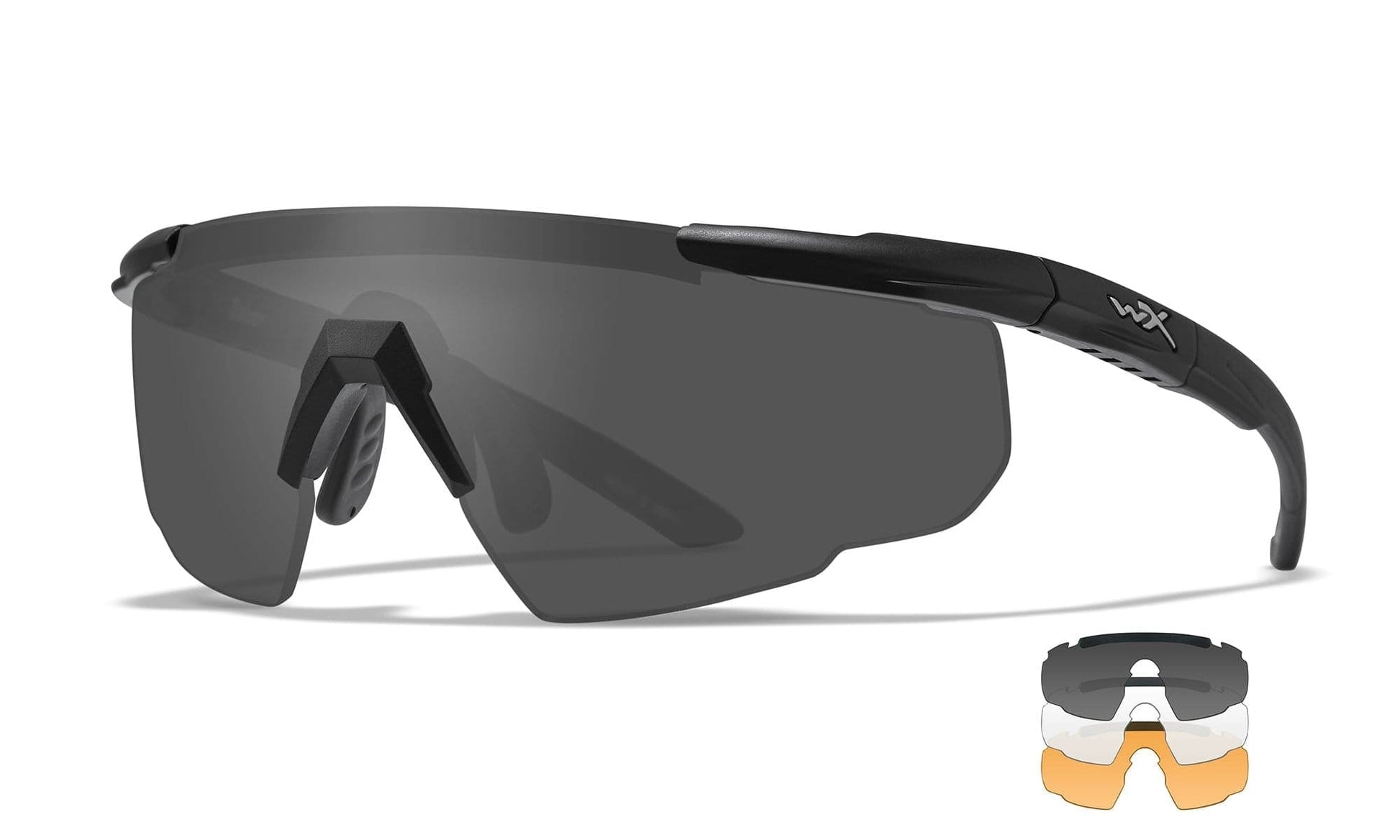 WILEY X Saber Advanced Sunglasses  Matte Black 44-25-120