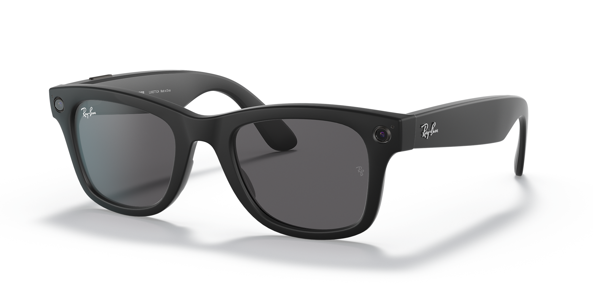 Ray-Ban New Wayfarer Sunglasses Rubber Black W/ G-15 Green Lenses RB2132  622 55 | eBay
