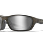 WILEY X Brick Sunglasses  Crystal Metallic 63-18-120