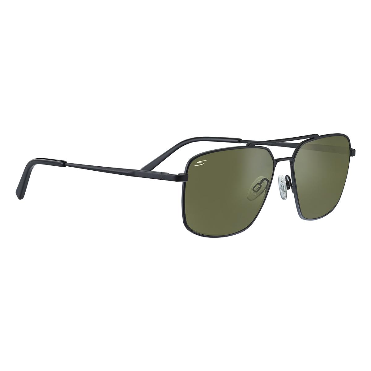 Serengeti Aitkin Sunglasses  Matte Black Medium, Large