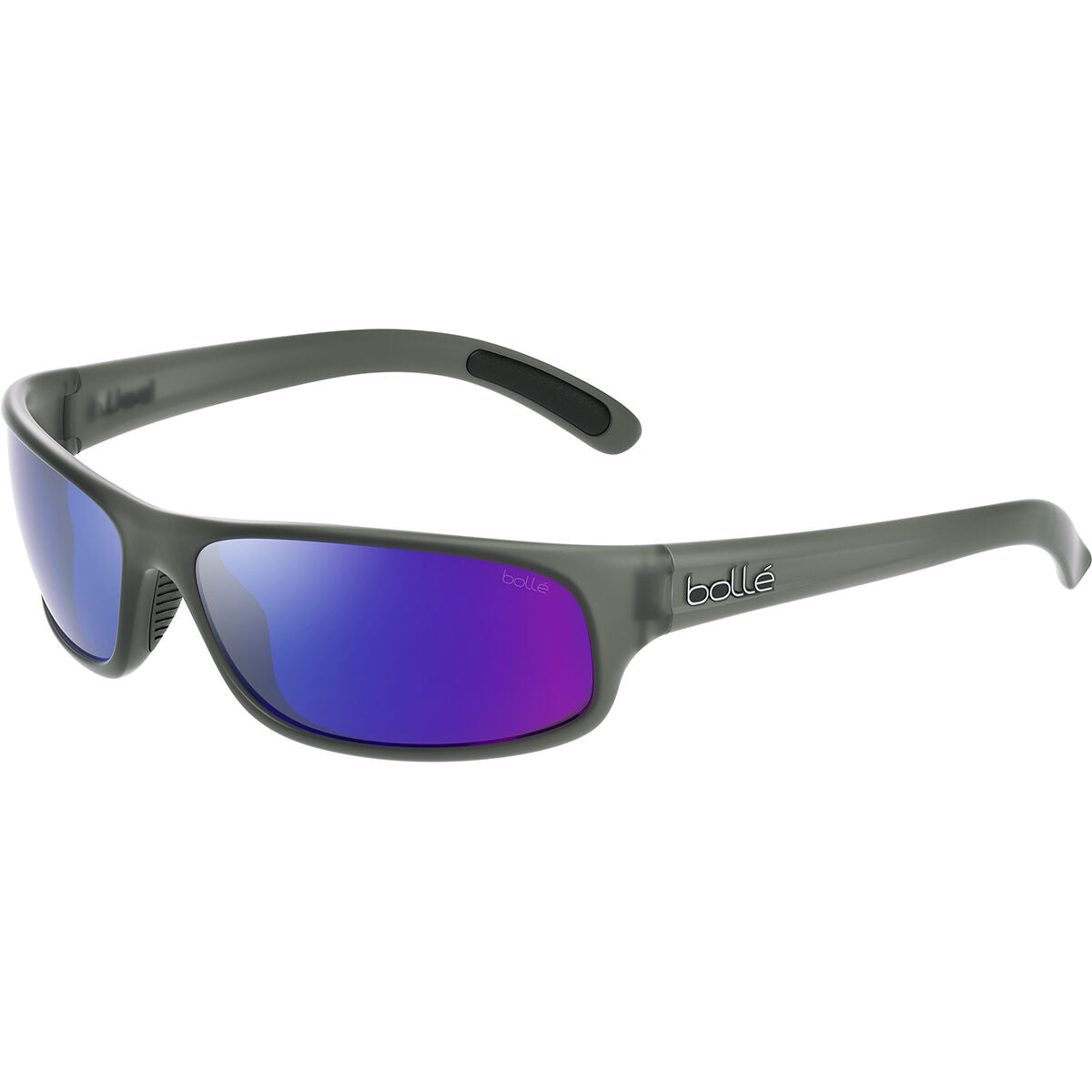 Bolle Anaconda Sunglasses  Anaconda Grey Crystal Matte - Brown Blue One Size
