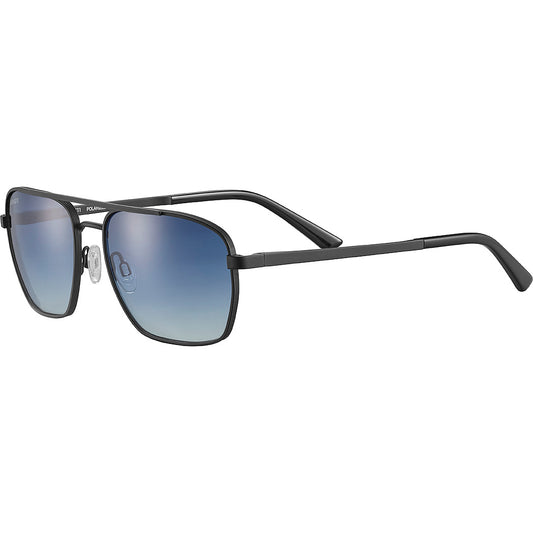 Serengeti Ansel Sunglasses  Matte Black Medium, Large