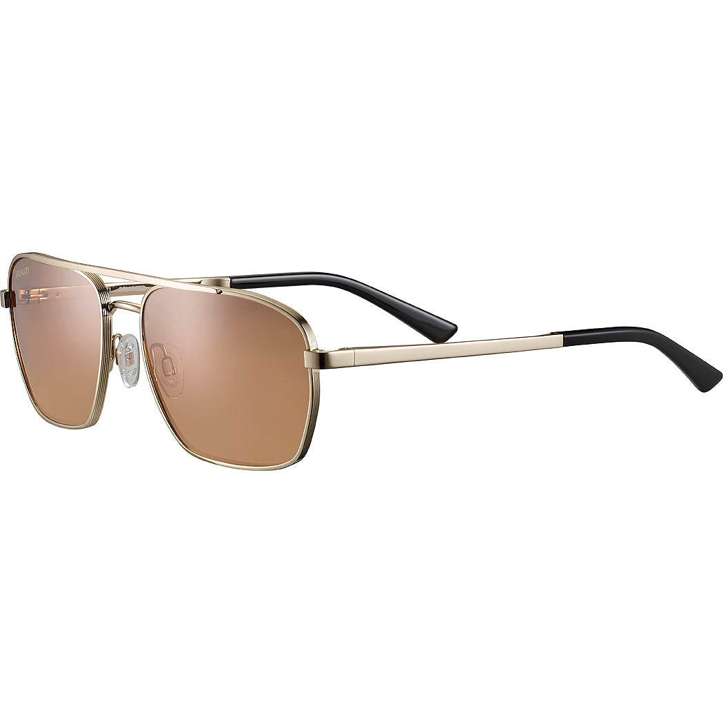 Serengeti Ansel Sunglasses  Shiny Light Gold Medium, Large