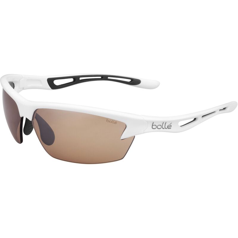 Bolle Bolt Sunglasses  Shiny White Phantom Brown Gun One Size