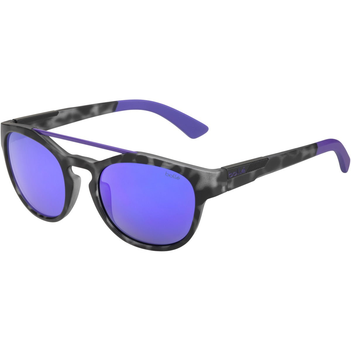 Bolle Boxton Sunglasses  Black Tortoise Violet Matte Medium
