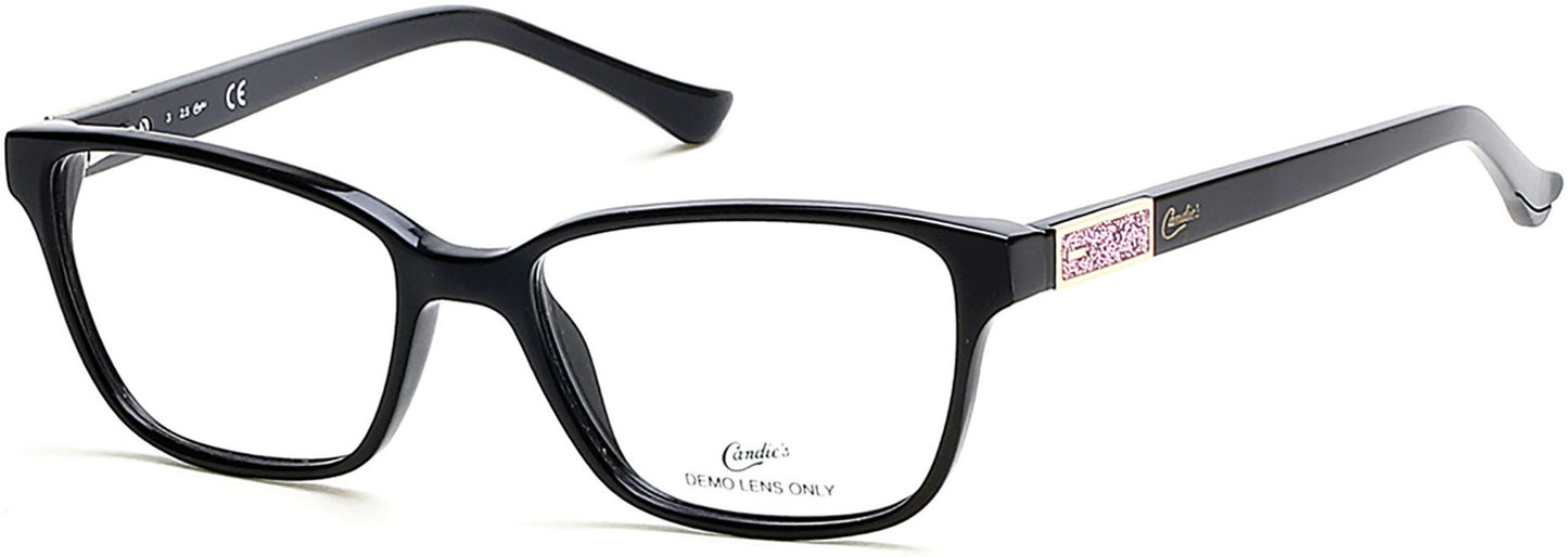 Candies CA0129 Geometric Eyeglasses 005-005 - Black