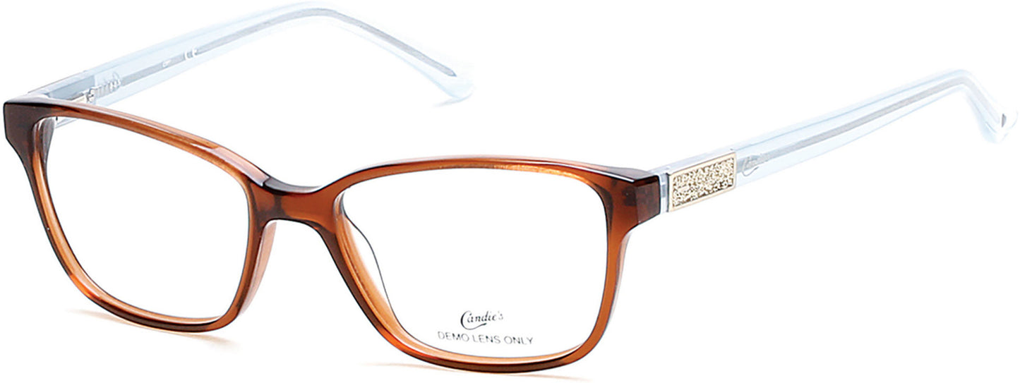 Candies CA0129 Geometric Eyeglasses 050-050 - Dark Brown