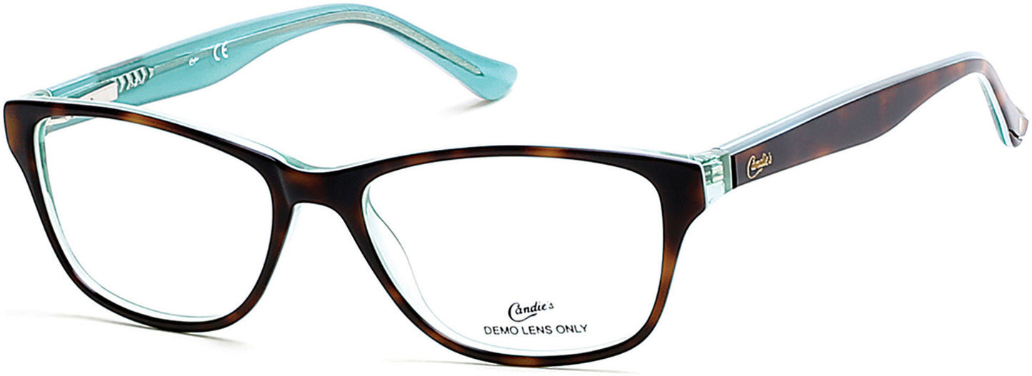 Candies CA0136 Geometric Eyeglasses 056-056 - Havana