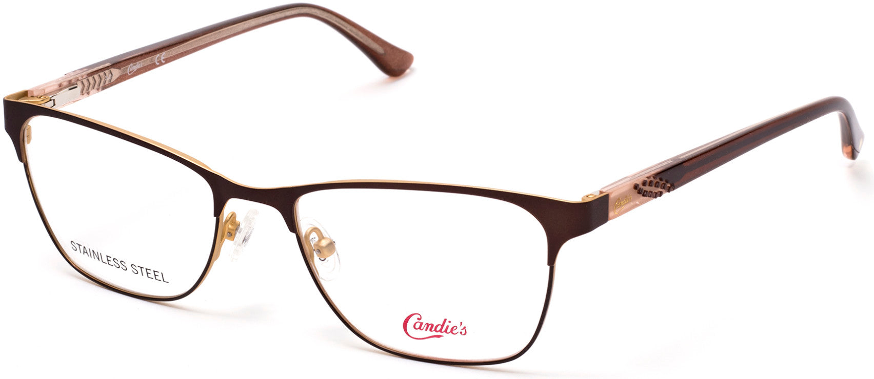 Candies CA0160 Geometric Eyeglasses 047-047 - Light Brown