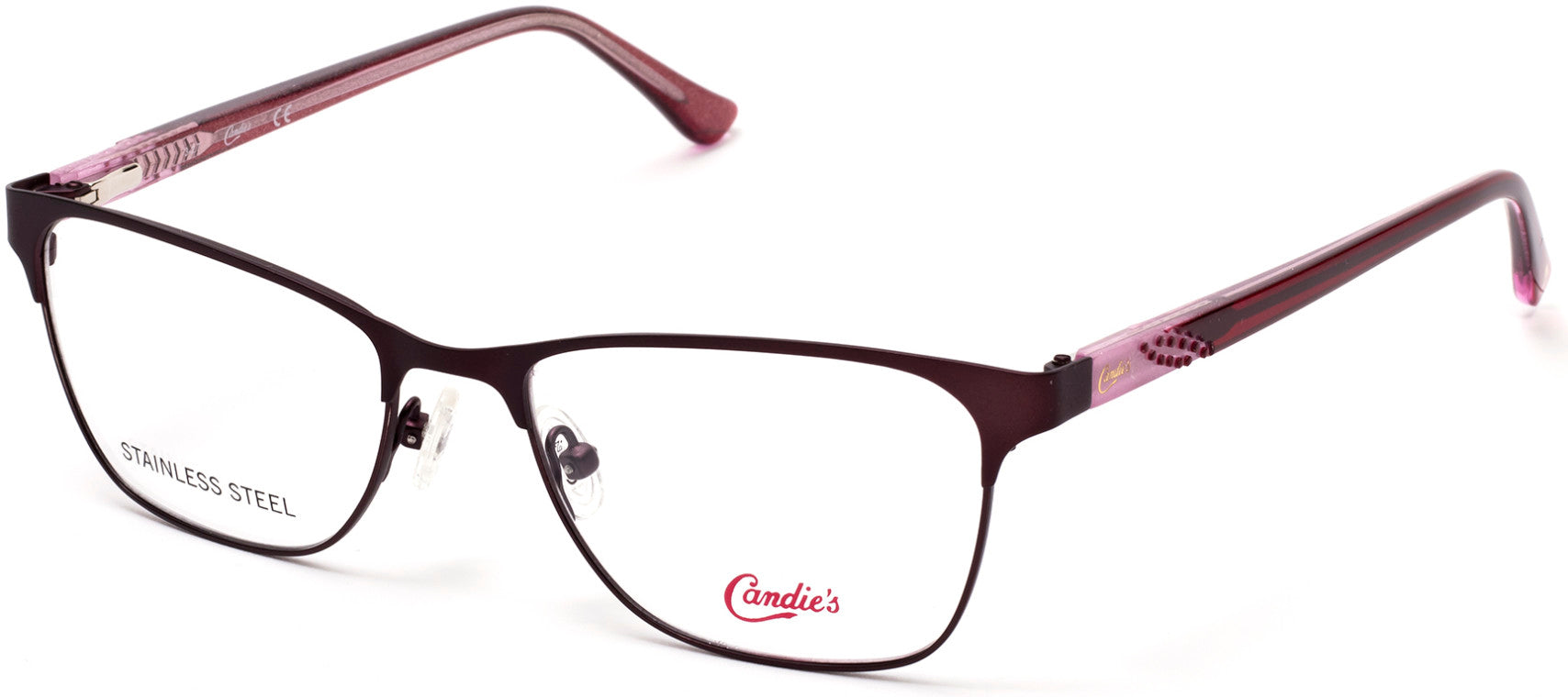 Candies CA0160 Geometric Eyeglasses 071-071 - Bordeaux