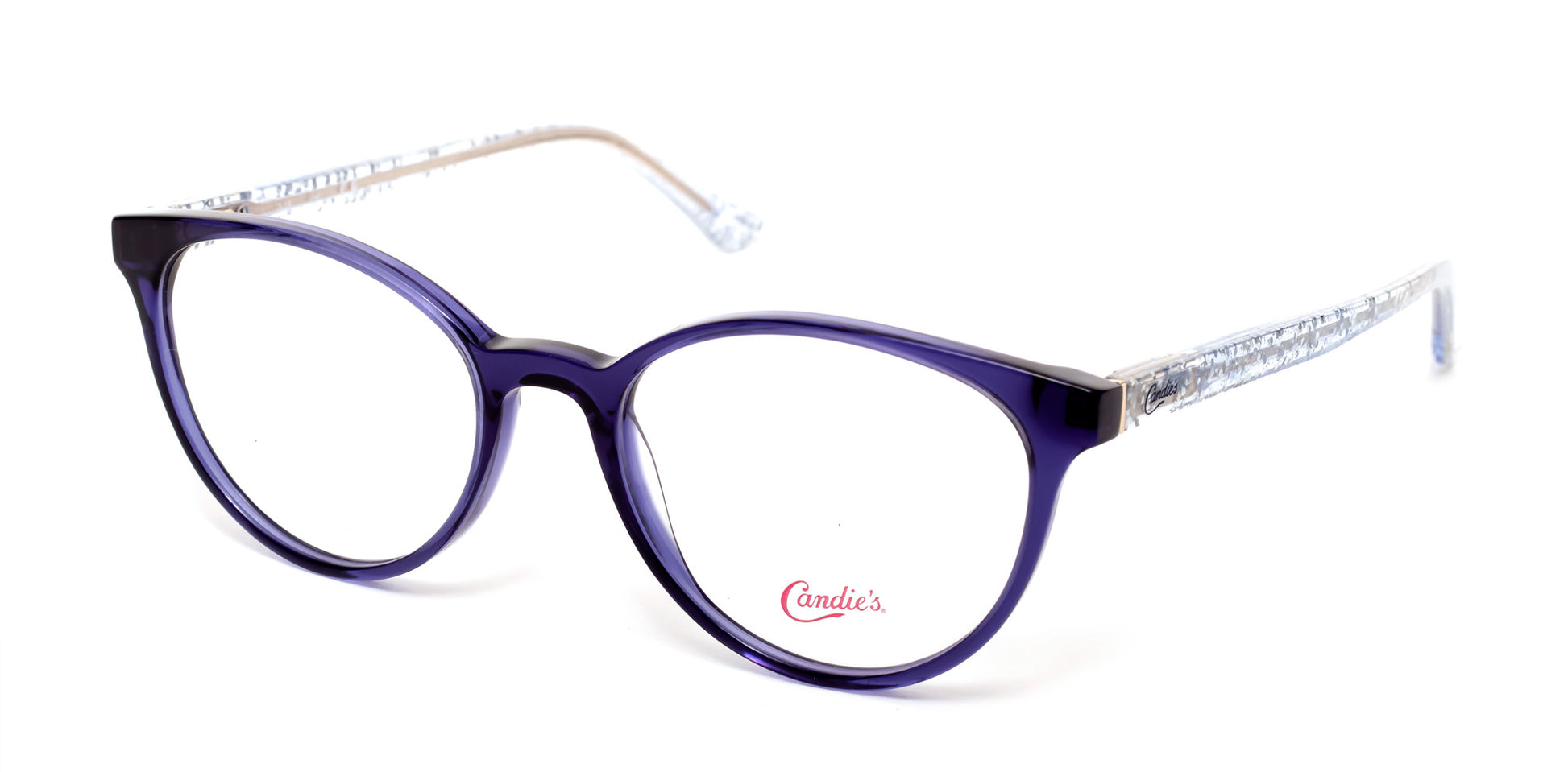 Candies CA0165 Round Eyeglasses 090-090 - Shiny Blue