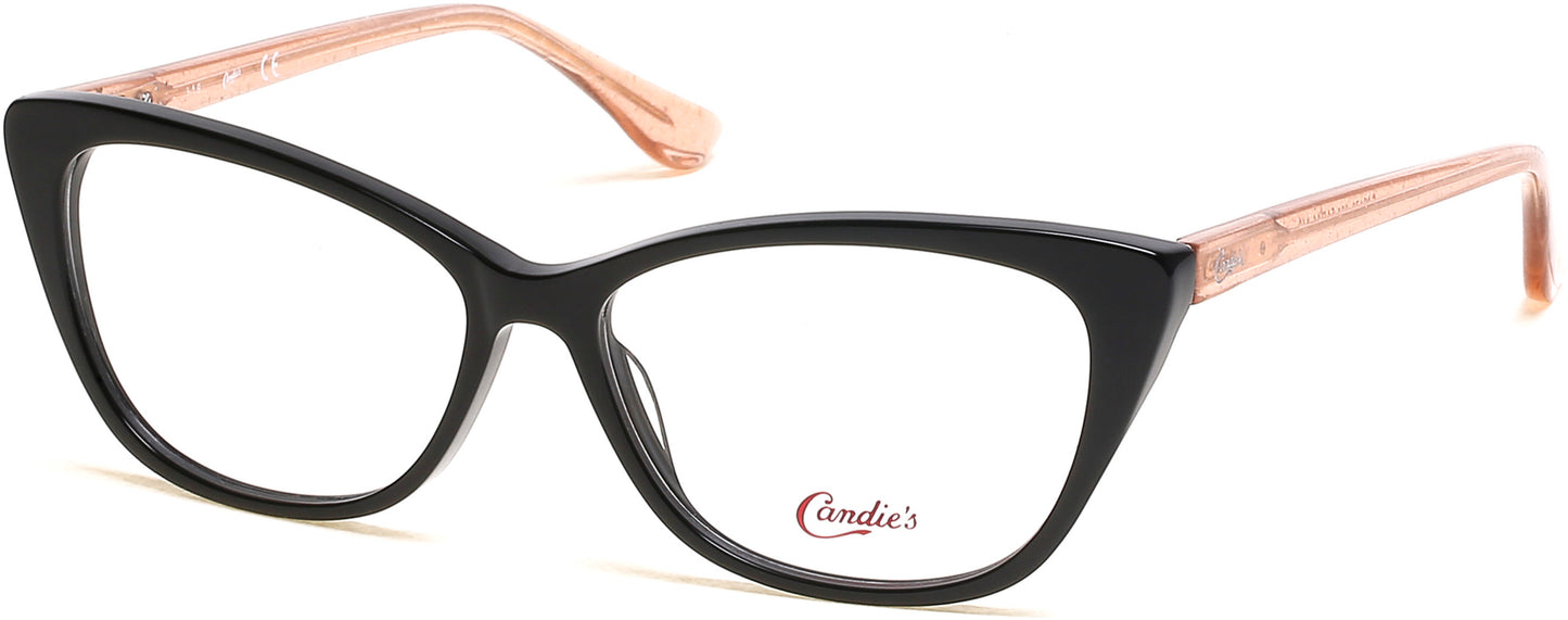 Candies CA0179 Cat Eyeglasses 001-001 - Shiny Black