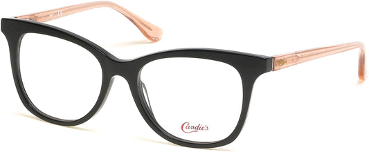Candies CA0180 Geometric Eyeglasses 001-001 - Shiny Black