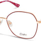 Candies CA0185 Geometric Eyeglasses 069-069 - Shiny Bordeaux