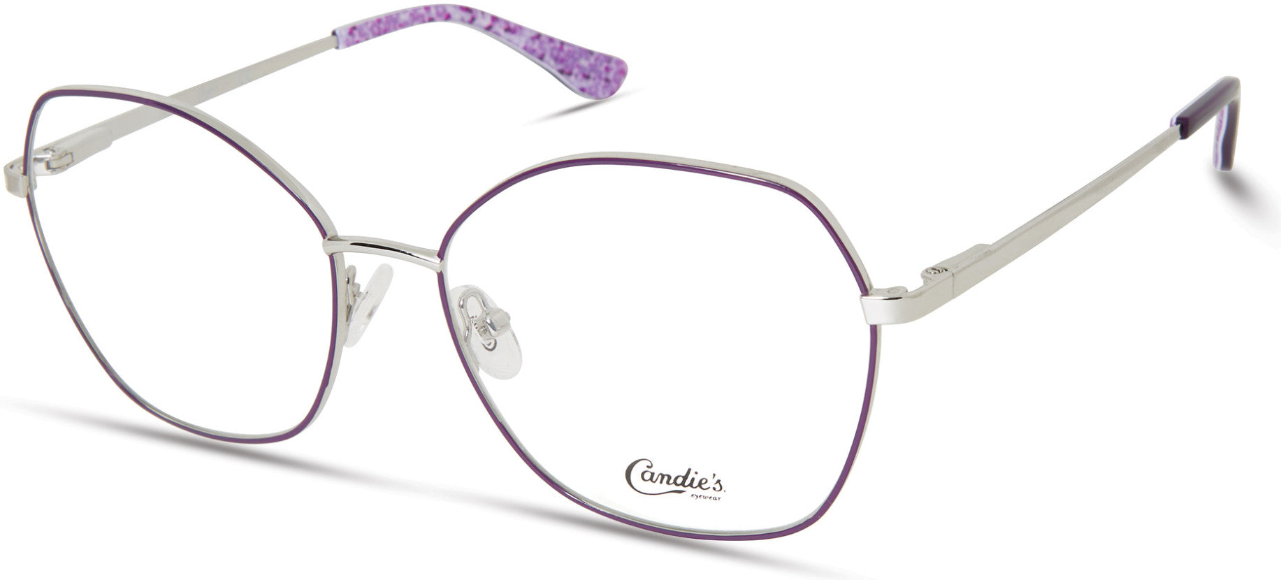 Candies CA0185 Geometric Eyeglasses 081-081 - Shiny Violet