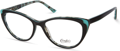 Candies CA0189 Cat Eyeglasses 001-001 - Shiny Black