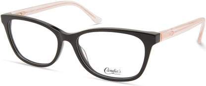 Candies CA0196 Square Eyeglasses 001-001 - Shiny Black