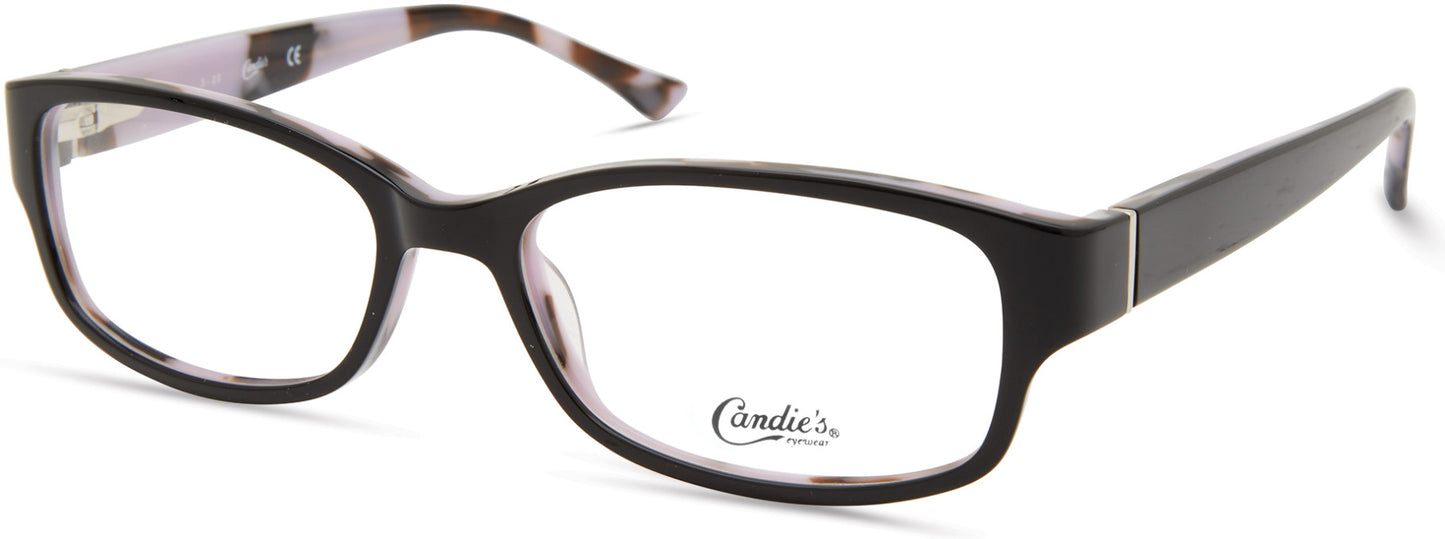 Candies CA0198 Rectangular Eyeglasses 005-005 - Black
