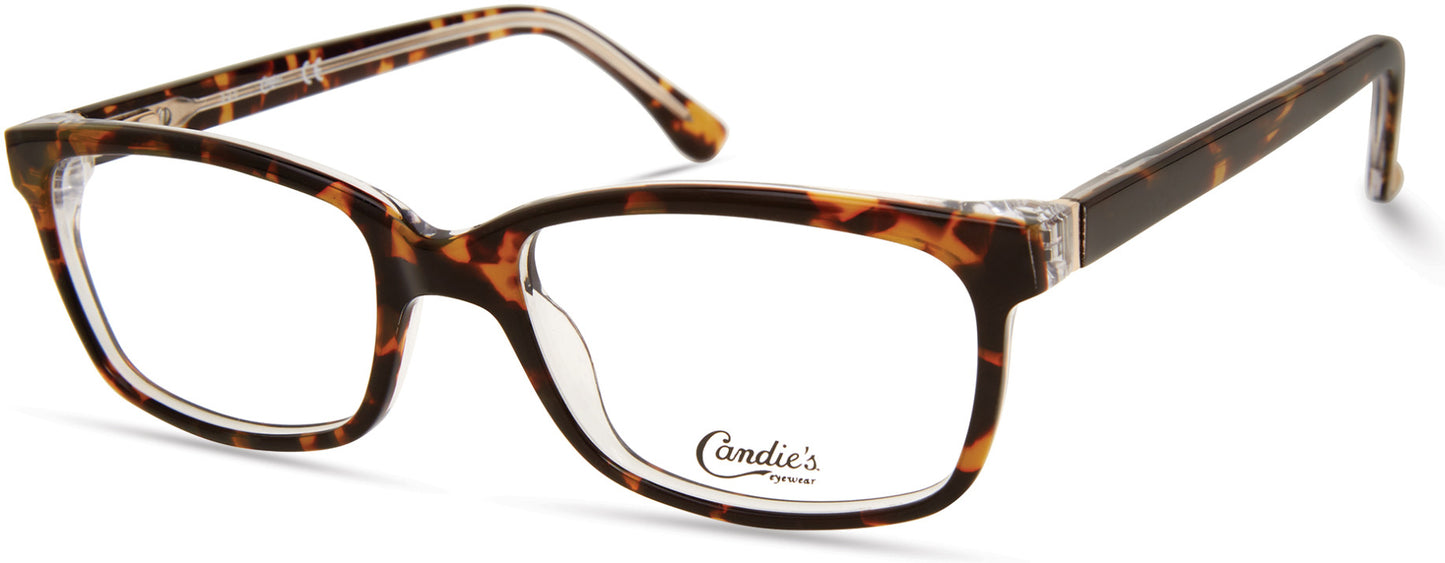 Candies CA0199 Rectangular Eyeglasses 056-056 - Havana