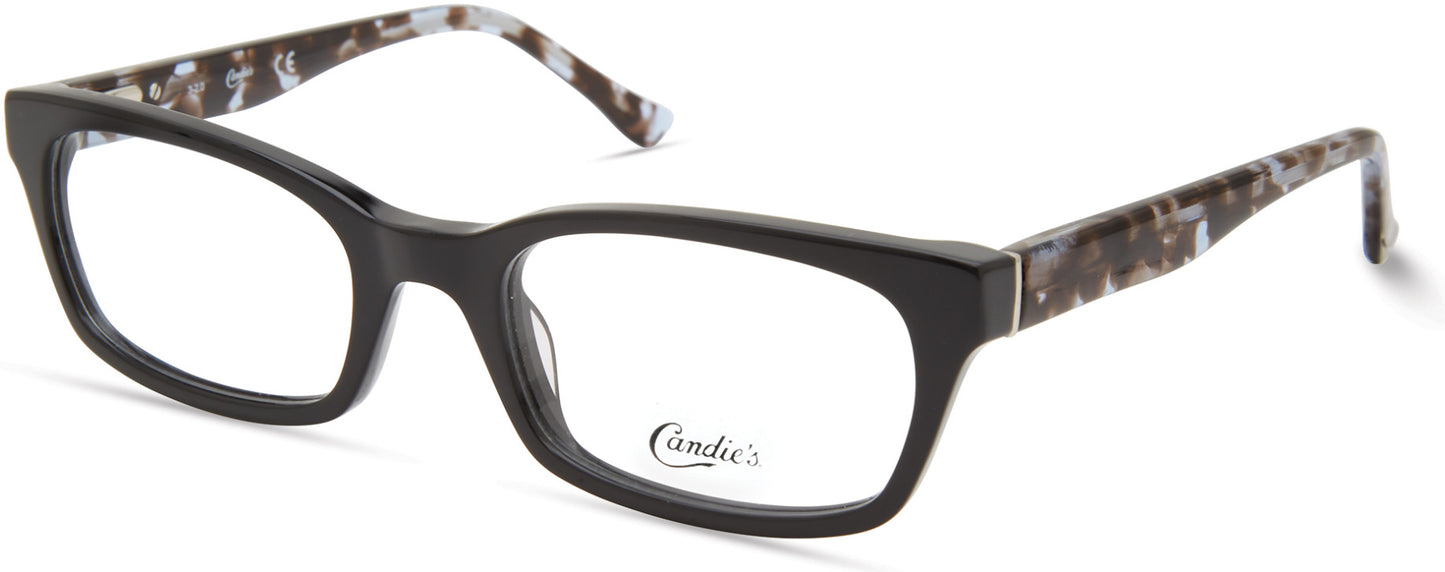 Candies CA0200 Rectangular Eyeglasses 001-001 - Shiny Black