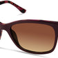 Candies CA1035 Rectangular Sunglasses 81F-81F - Shiny Violet / Gradient Brown
