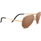 Serengeti Carrara Sunglasses  Shiny Bold Gold One Size