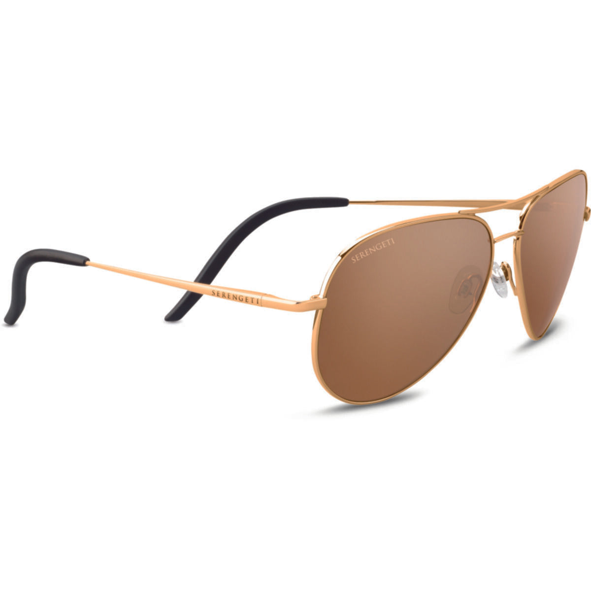 Serengeti Carrara Sunglasses  Shiny Bold Gold One Size