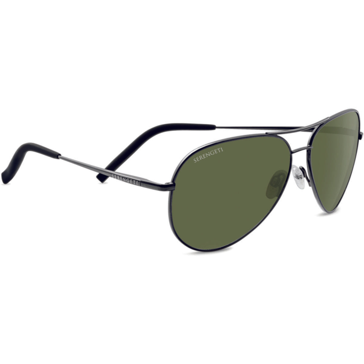 Serengeti Carrara Sunglasses  Shiny Gunmetal One Size