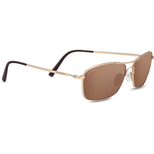 Serengeti Corleone Sunglasses  Matte Soft Gold One Size