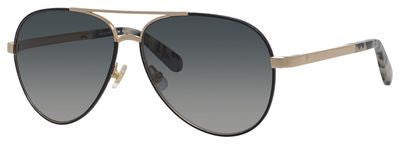 KS Amarissa/S Aviator Sunglasses 02M2-Black Gold