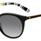 KS Amaya/S Oval Modified Sunglasses 0INA-Black Palladium Transparent Bkl