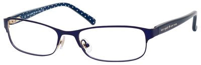 KS Ambrosette Us Oval Eyeglasses 0DA4-Satin Navy Dots